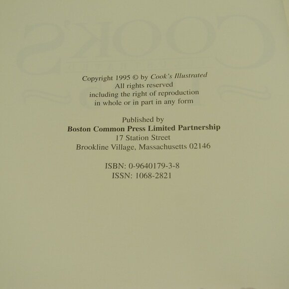 1995 Cooks Illustrated Collection Cookbook Beautifully Illustrations and Photos - Picture 2 of 9